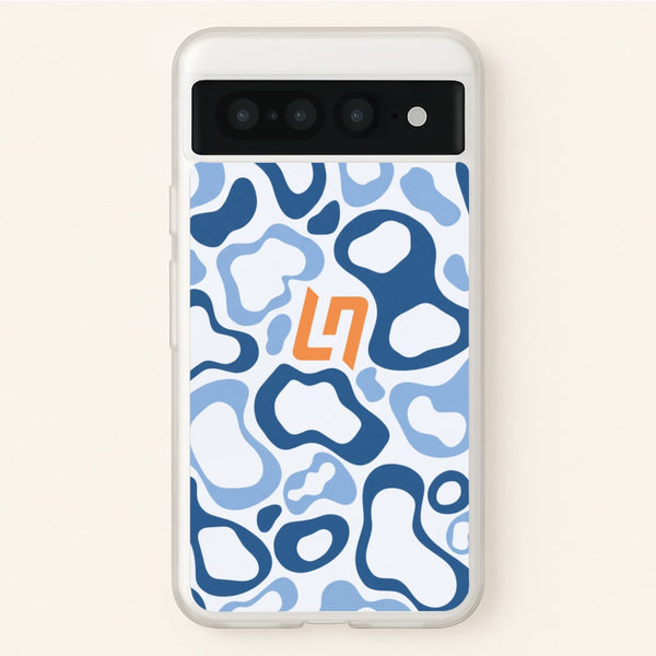 Lando Norris Helment Pattern - Blue Phone Case - Google Pixel 7 Pro / Standard