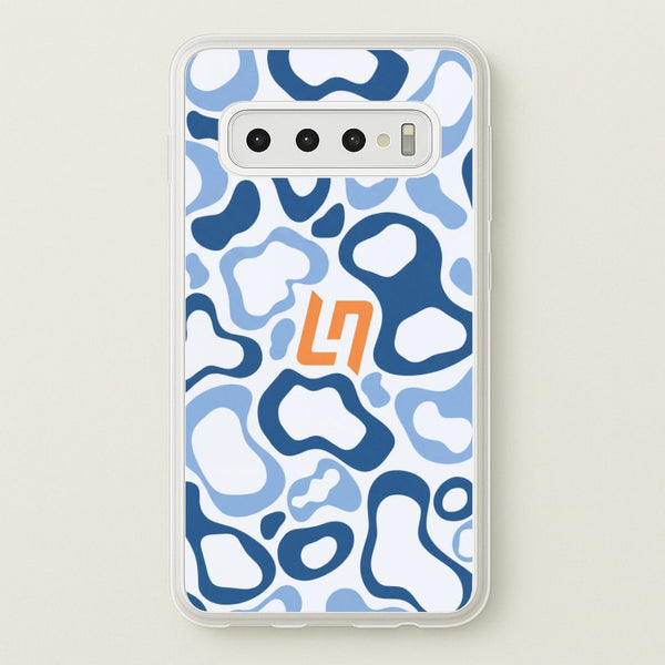Lando Norris Helment Pattern - Blue Phone Case - Galaxy S10 / Standard