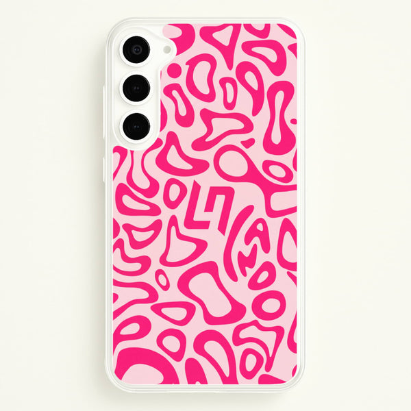 Lando Norris Hemlet Pattern - Pink Phone Case - Galaxy S23 Plus / Standard