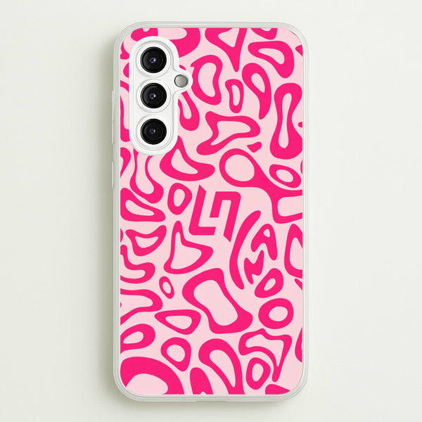 Lando Norris Hemlet Pattern - Pink Phone Case - Galaxy A14 / Standard