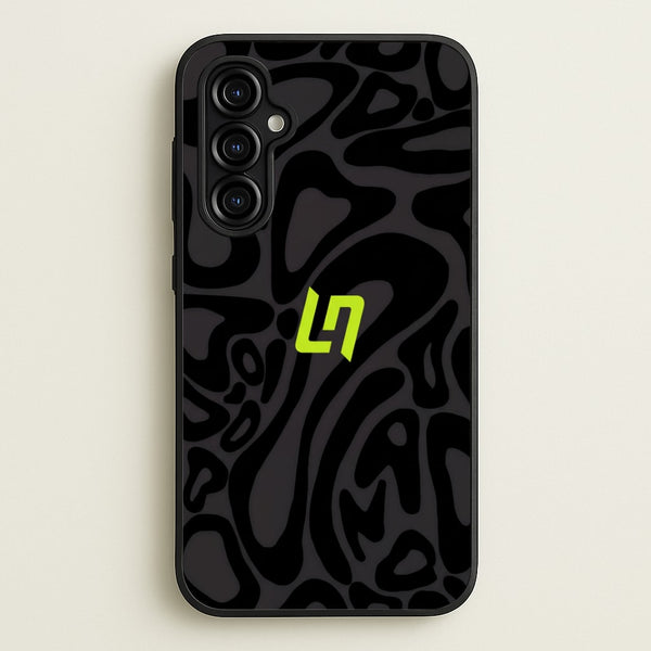 Lando Norris Helmet Pattern - Black Phone Case - Galaxy A54 / Standard