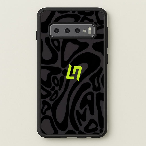 Lando Norris Helmet Pattern - Black Phone Case - Galaxy S10 / Standard