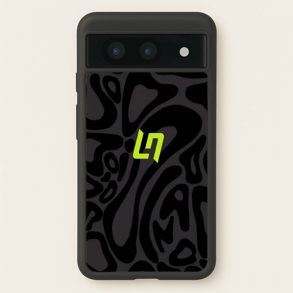 Lando Norris Helmet Pattern - Black Phone Case - Google Pixel 8a / Standard