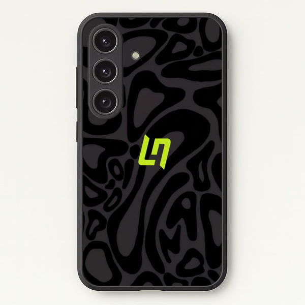 Lando Norris Helmet Pattern - Black Phone Case - Galaxy S25 / Standard