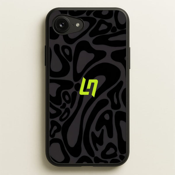 Lando Norris Helmet Pattern - Black Phone Case - iPhone 16e / Standard