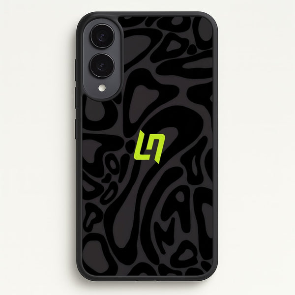 Lando Norris Helmet Pattern - Black Phone Case - Galaxy S25 Edge / Standard