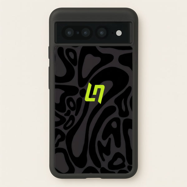 Lando Norris Helmet Pattern - Black Phone Case - Google Pixel 7 Pro / Standard
