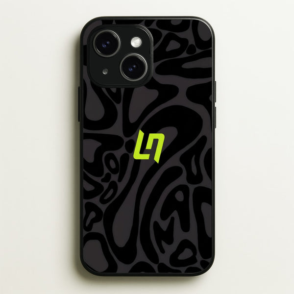 Lando Norris Helmet Pattern - Black Phone Case - iPhone 15 / Standard