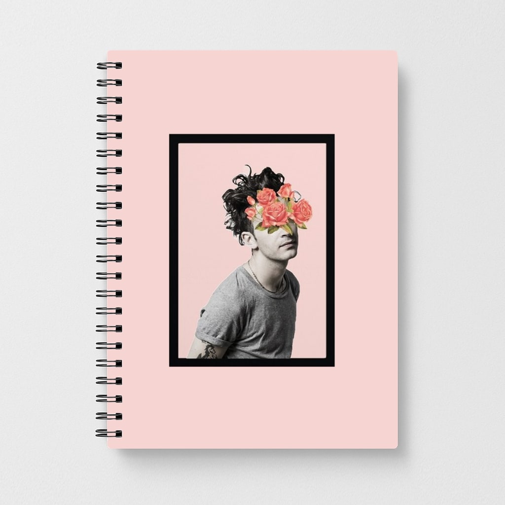 Matt - The 1975 Flower Cencored Notebook - Fun Cases