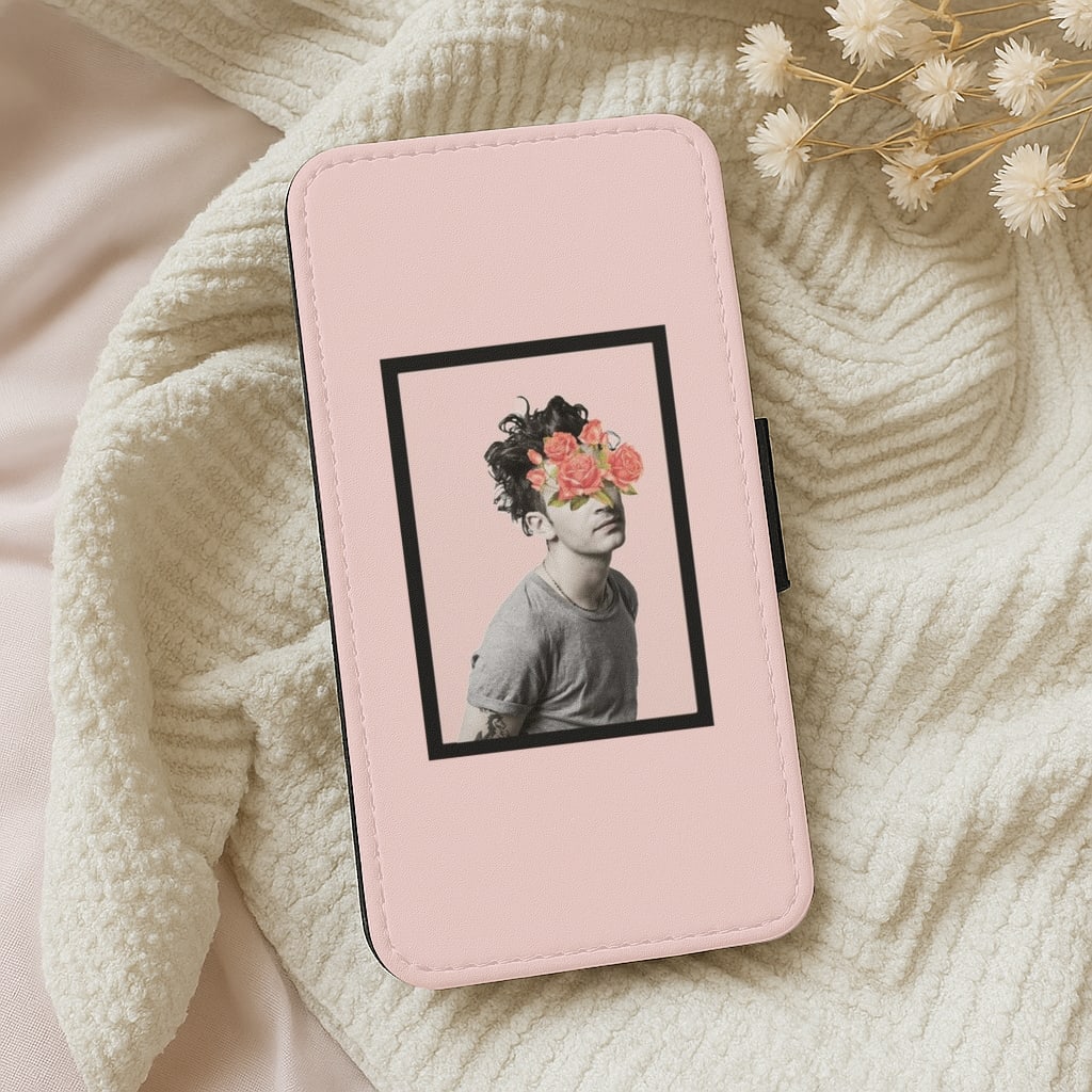 Matt - 1975 Flower Cencored Wallet Phone Case