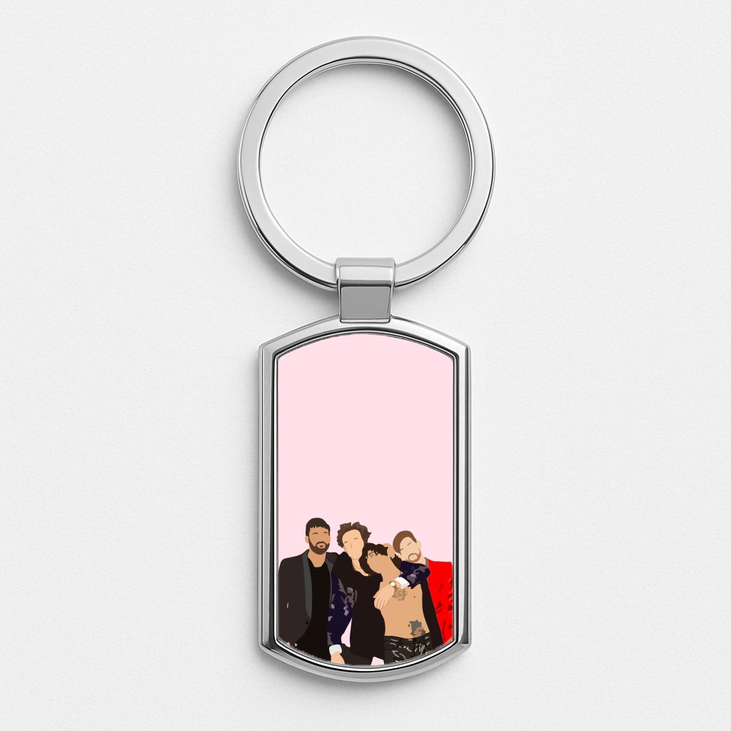 1975 Band Silver Keyring