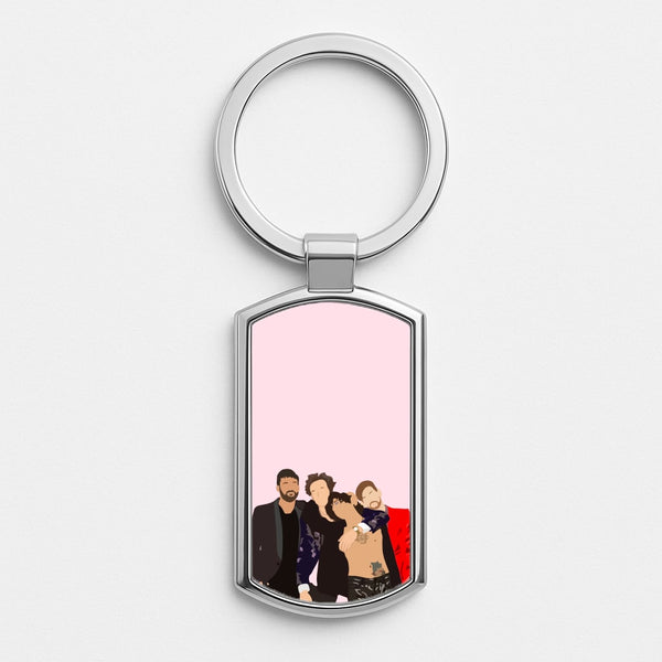 1975 Band Silver Keyring