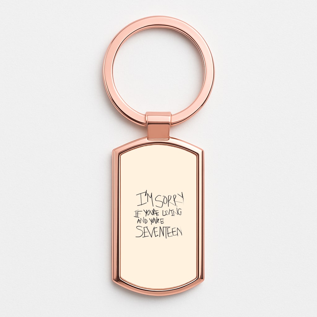 I'm Sorry - The 1975 Rose Gold Keyring