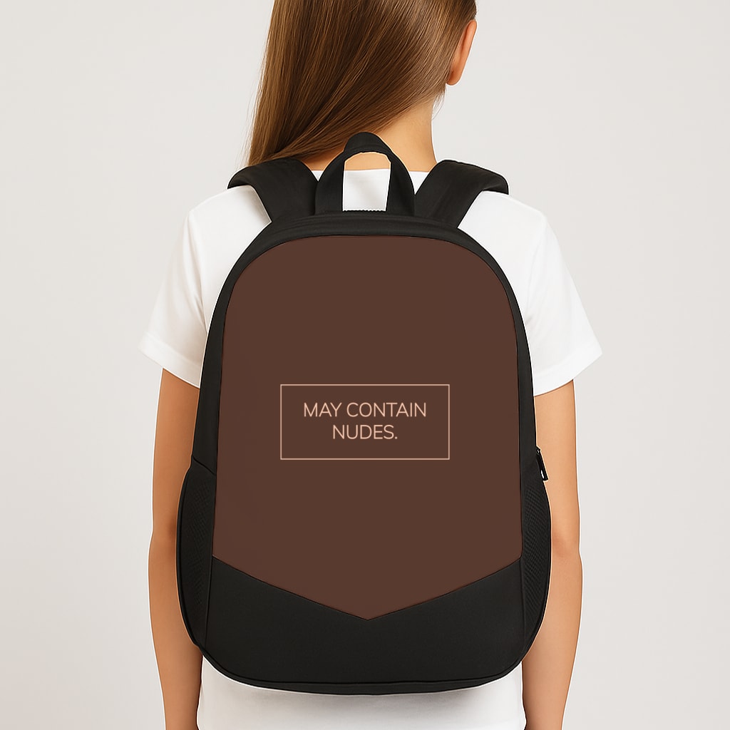 May Contain Nudes Large School Bag