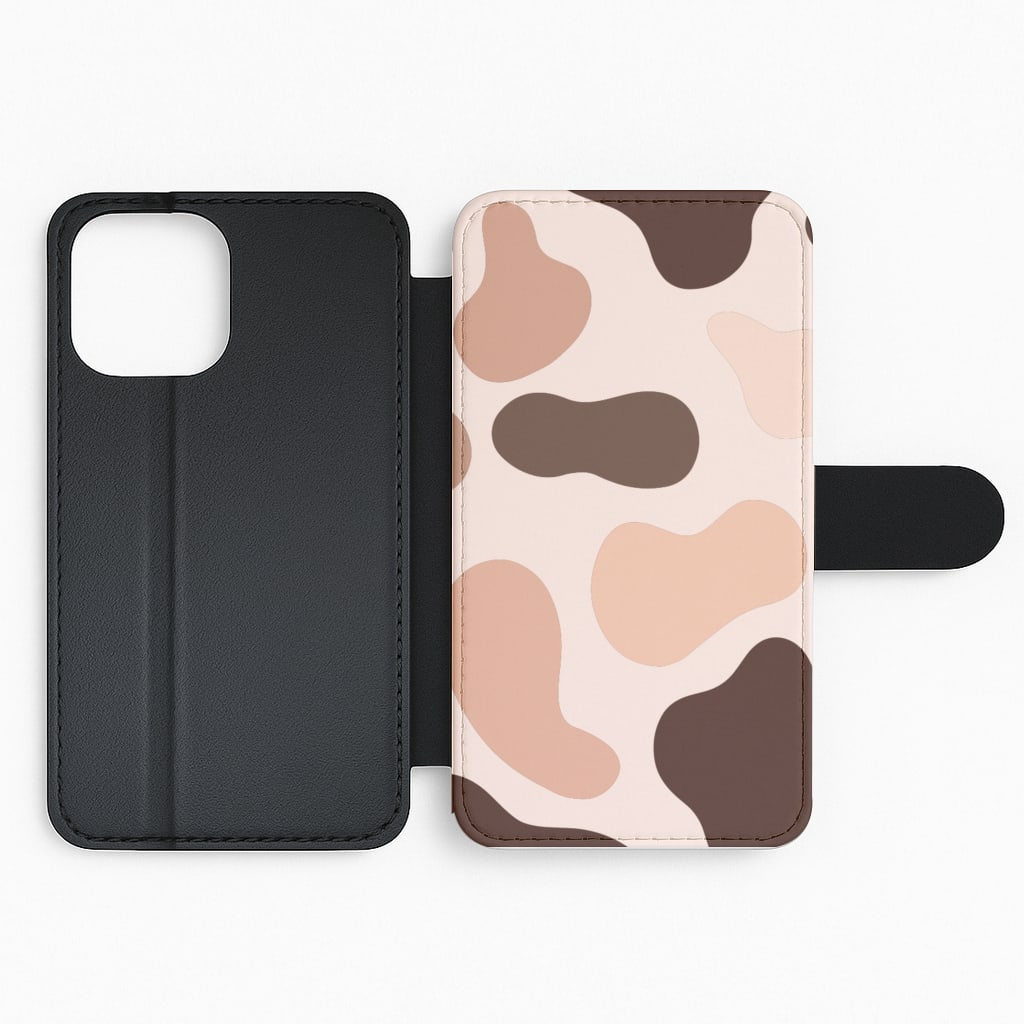 Cowprint Nude Flip Phone Case