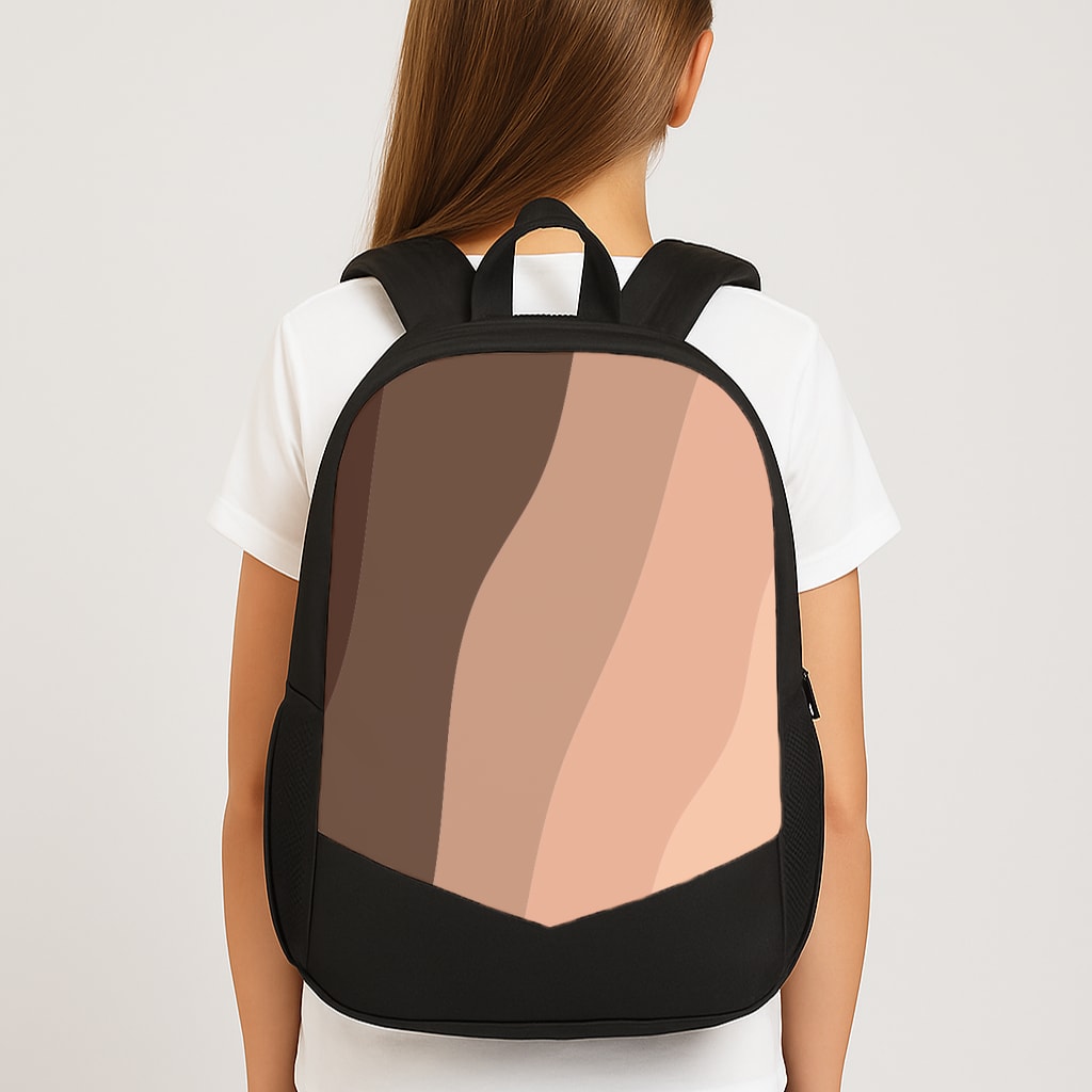 multi abstract nude Large School Bag