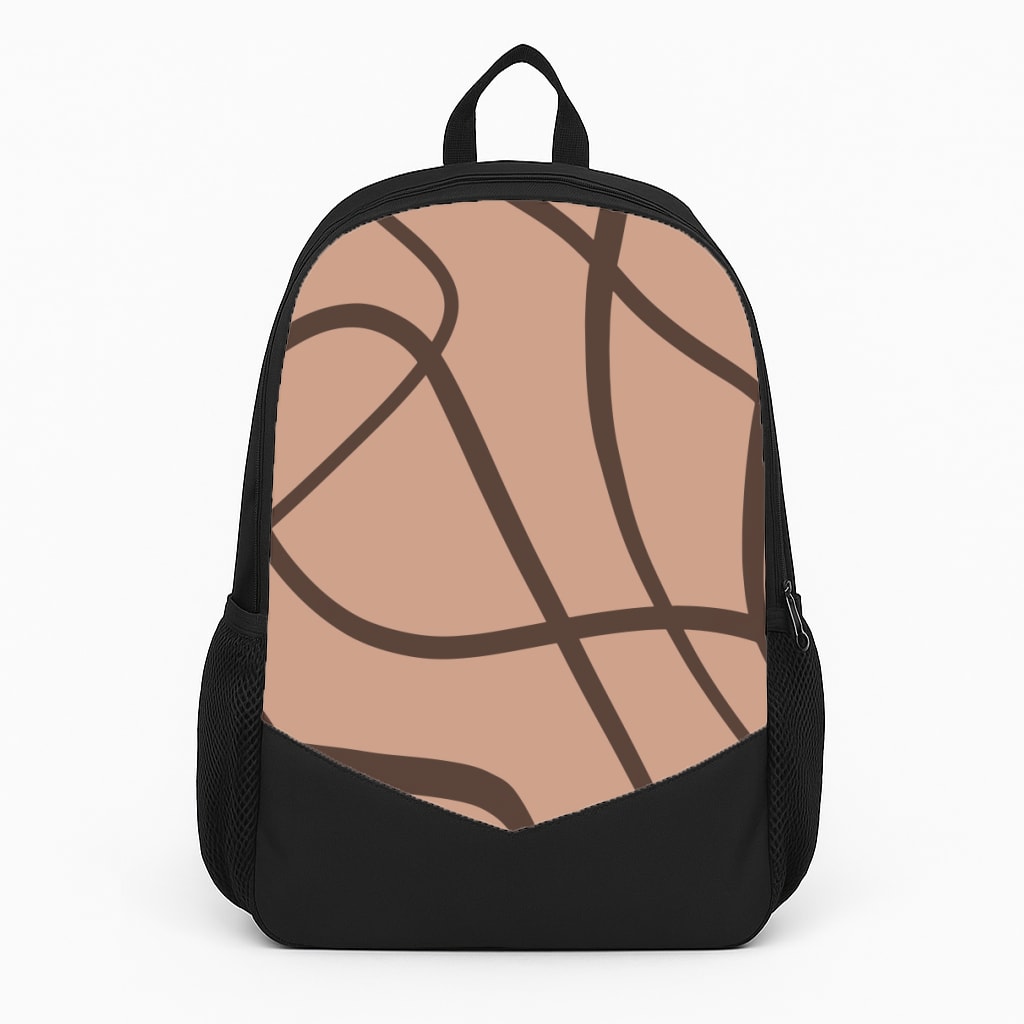 Lined Abstract Nude Backpack