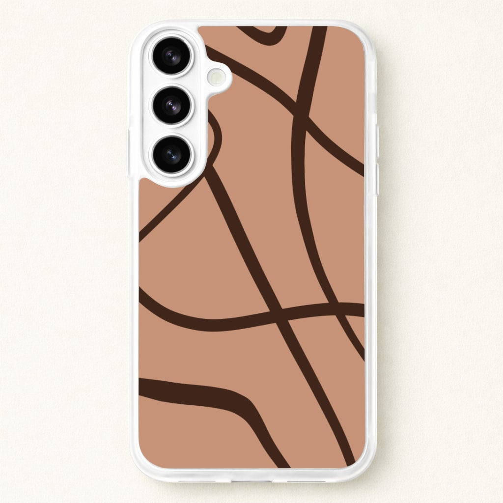 Lined Abstract Nude Phone Case for Galaxy S26 Plus