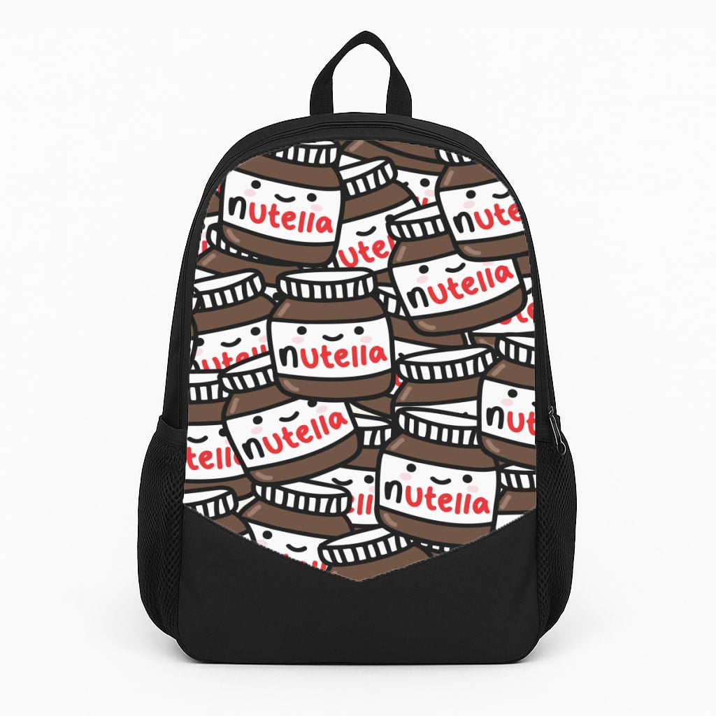 Cute Nutella Pattern Large Backpack