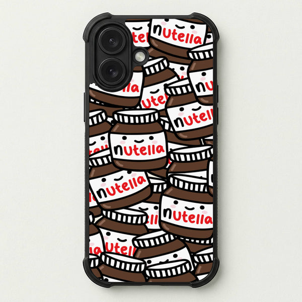 Cute Nutella Pattern Phone Case — Bumper case