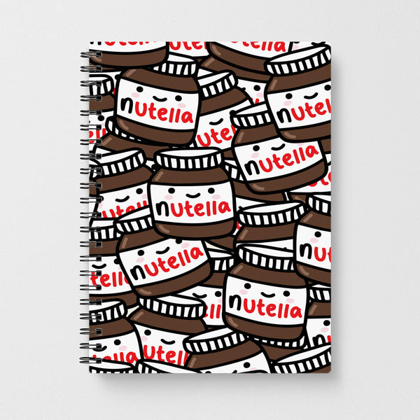 Cute Nutella Pattern Notebook - Fun Cases