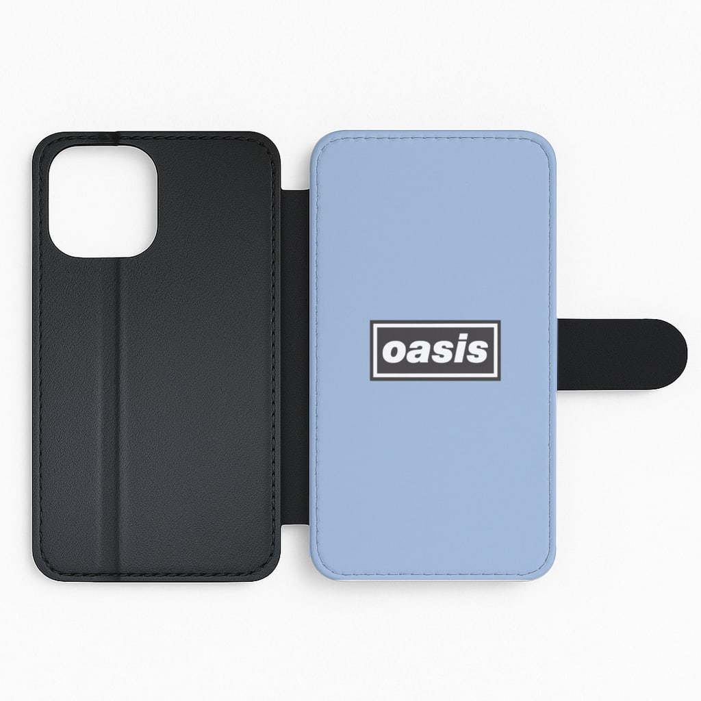 Band Name Blue Flip Phone Case