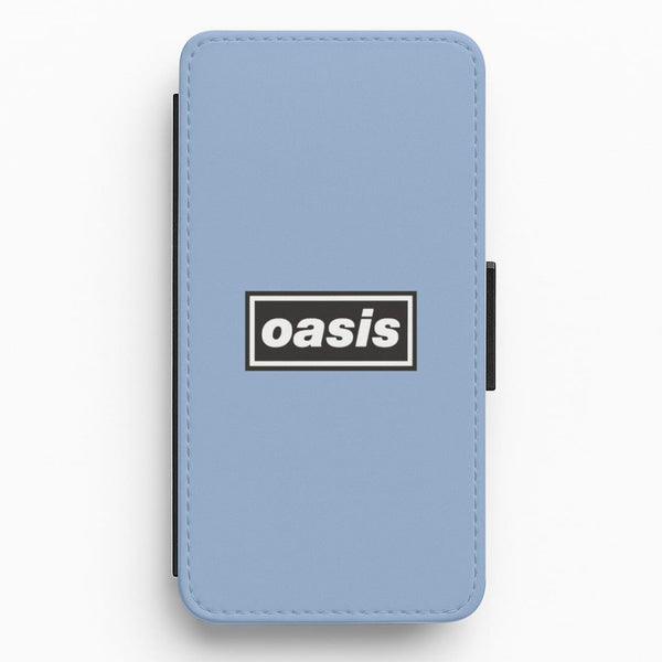 Band Name Blue Flip / Wallet Phone Case