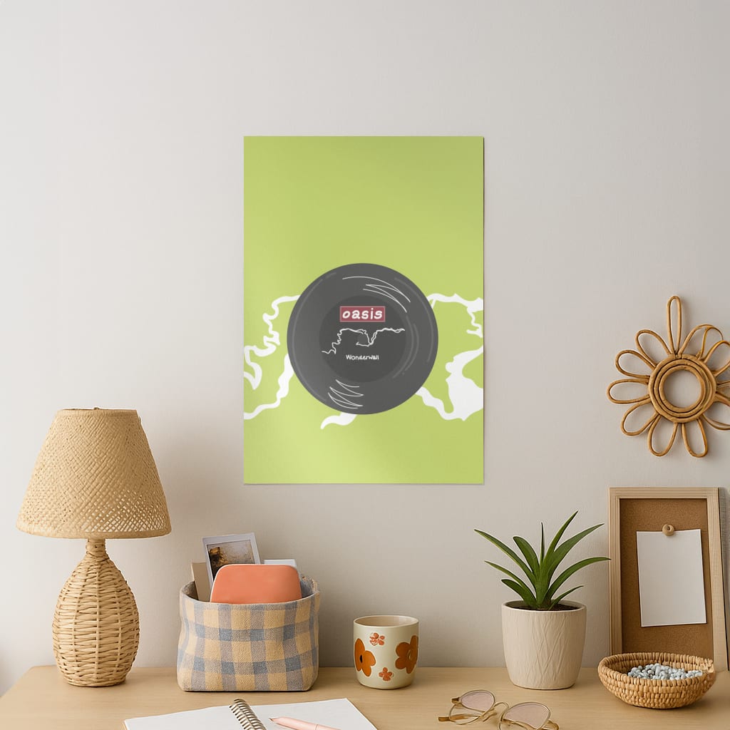 Wonderwall Record Art Print