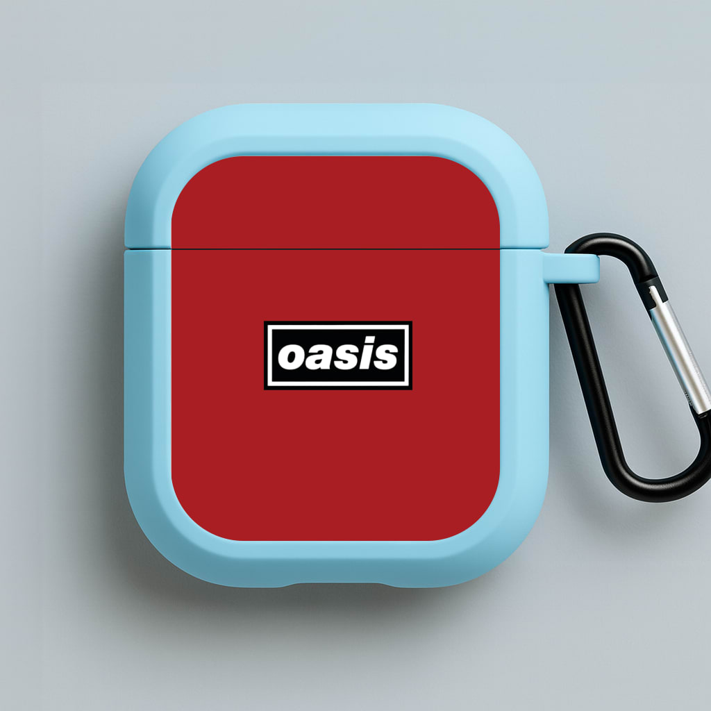 Band Name Red Blue AirPods Case