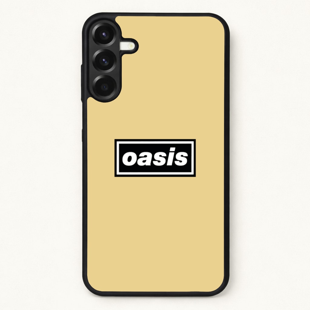 Band Name Yellow Phone Case for Galaxy A57