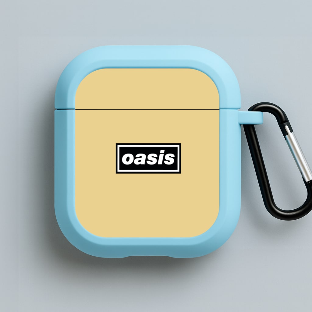 Band Name Yellow Blue AirPods Case