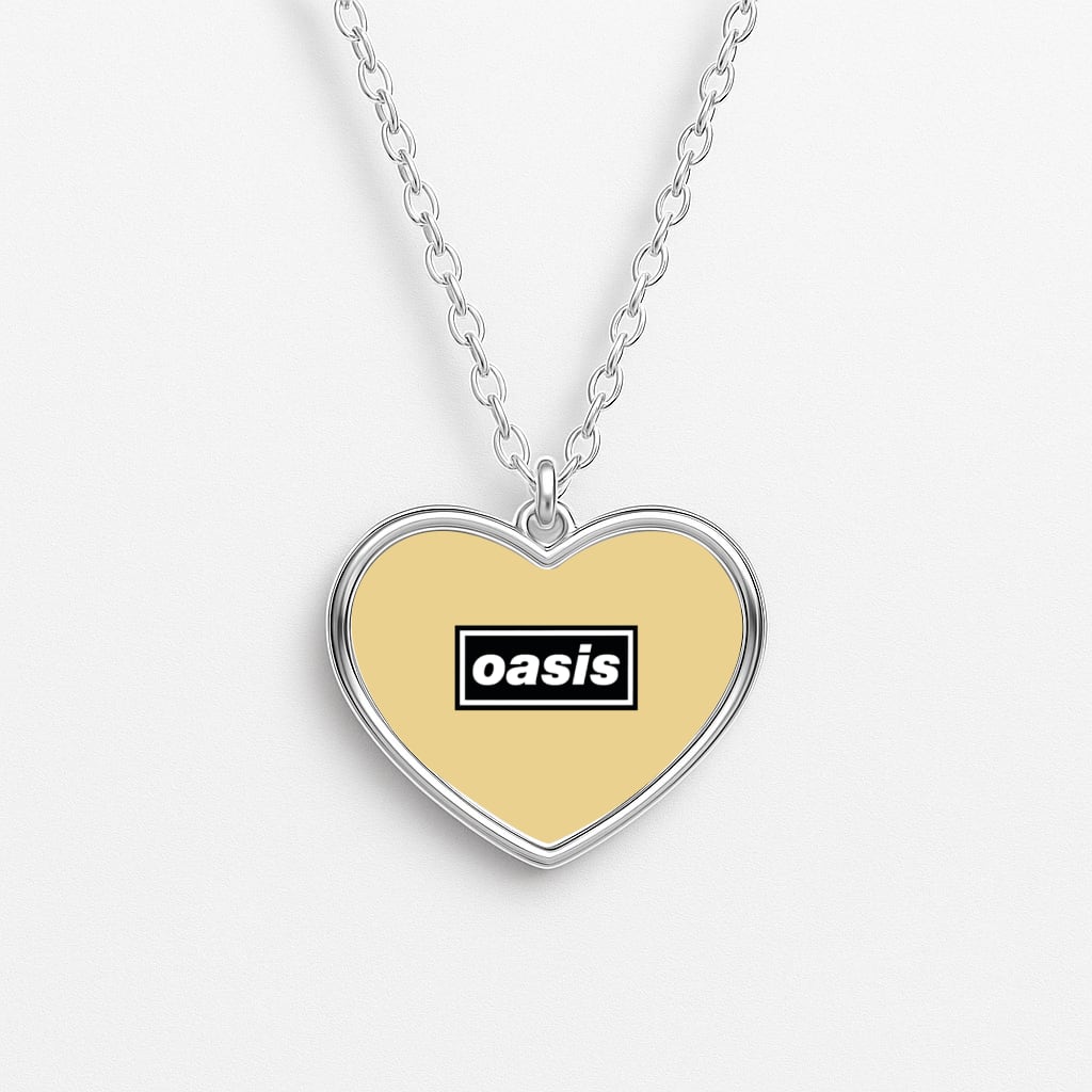 Band Name Yellow Heart Necklace