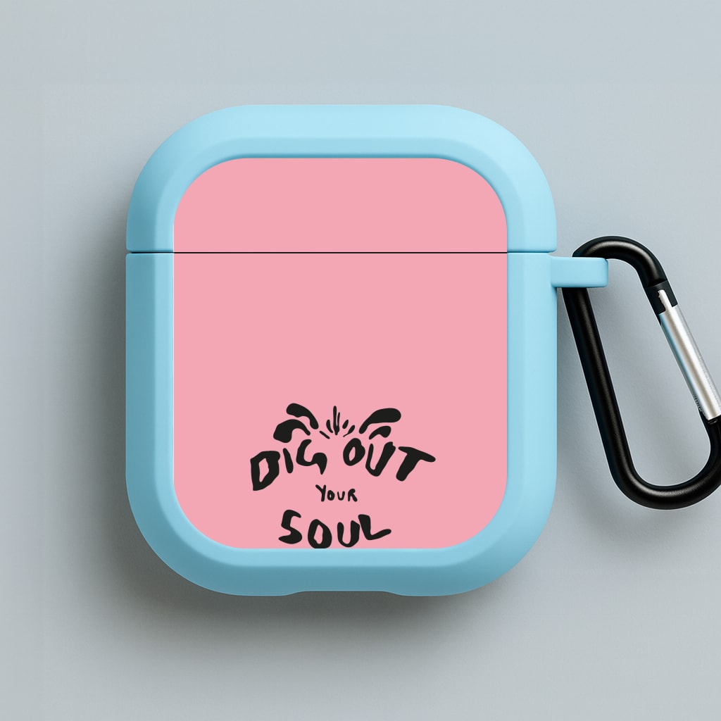 Dig Out Your Soul Blue AirPods Case