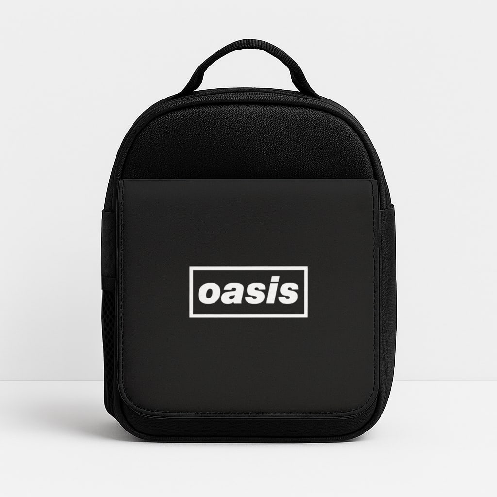 Band Name Black Insulated Lunchbox