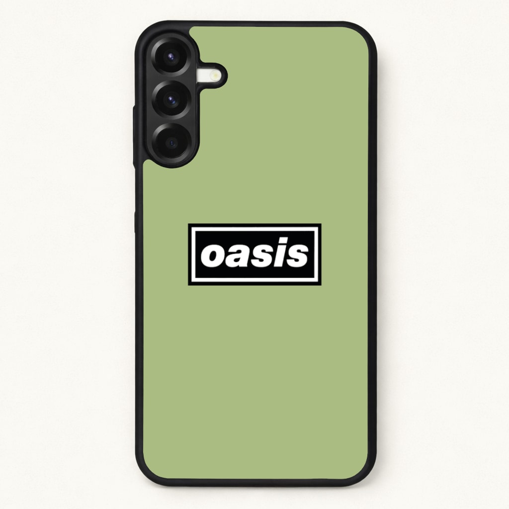 Band Name Green Phone Case for Galaxy A57