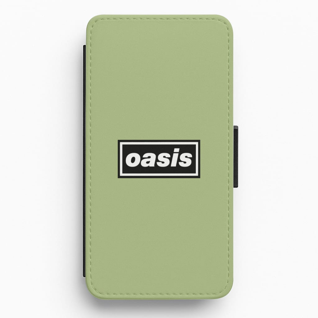 Band Name Green Flip / Wallet Phone Case