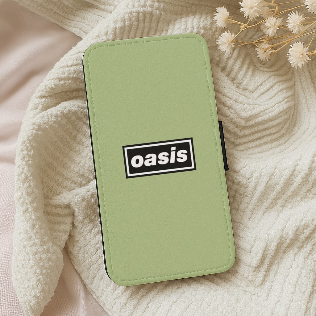 Band Name Green Wallet Phone Case