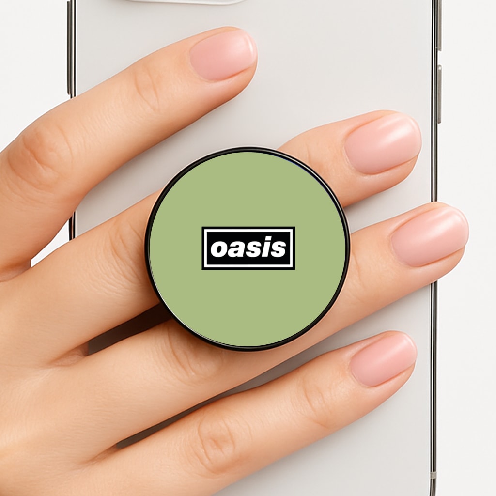 Band Name Green Phone Grip