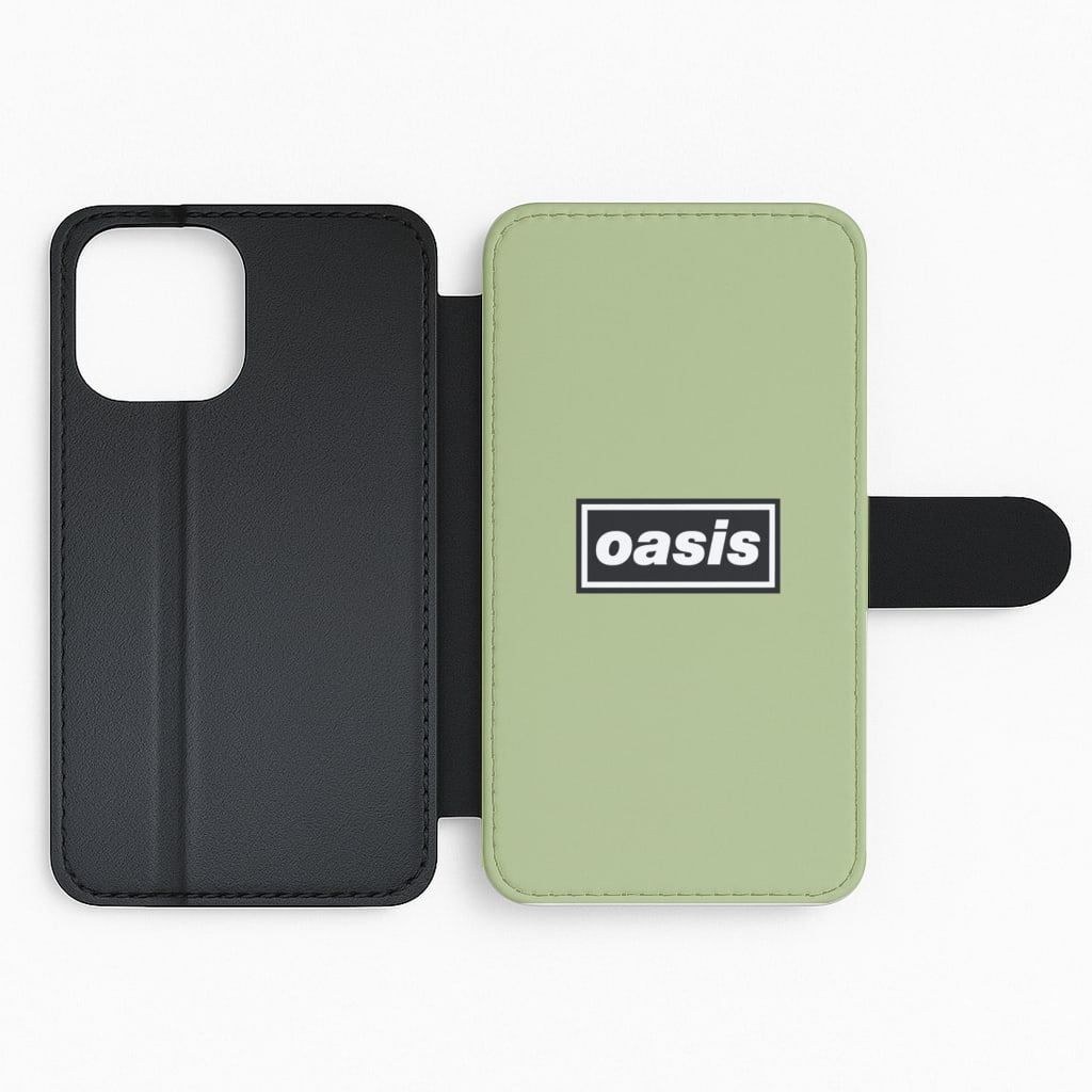 Band Name Green Flip Phone Case