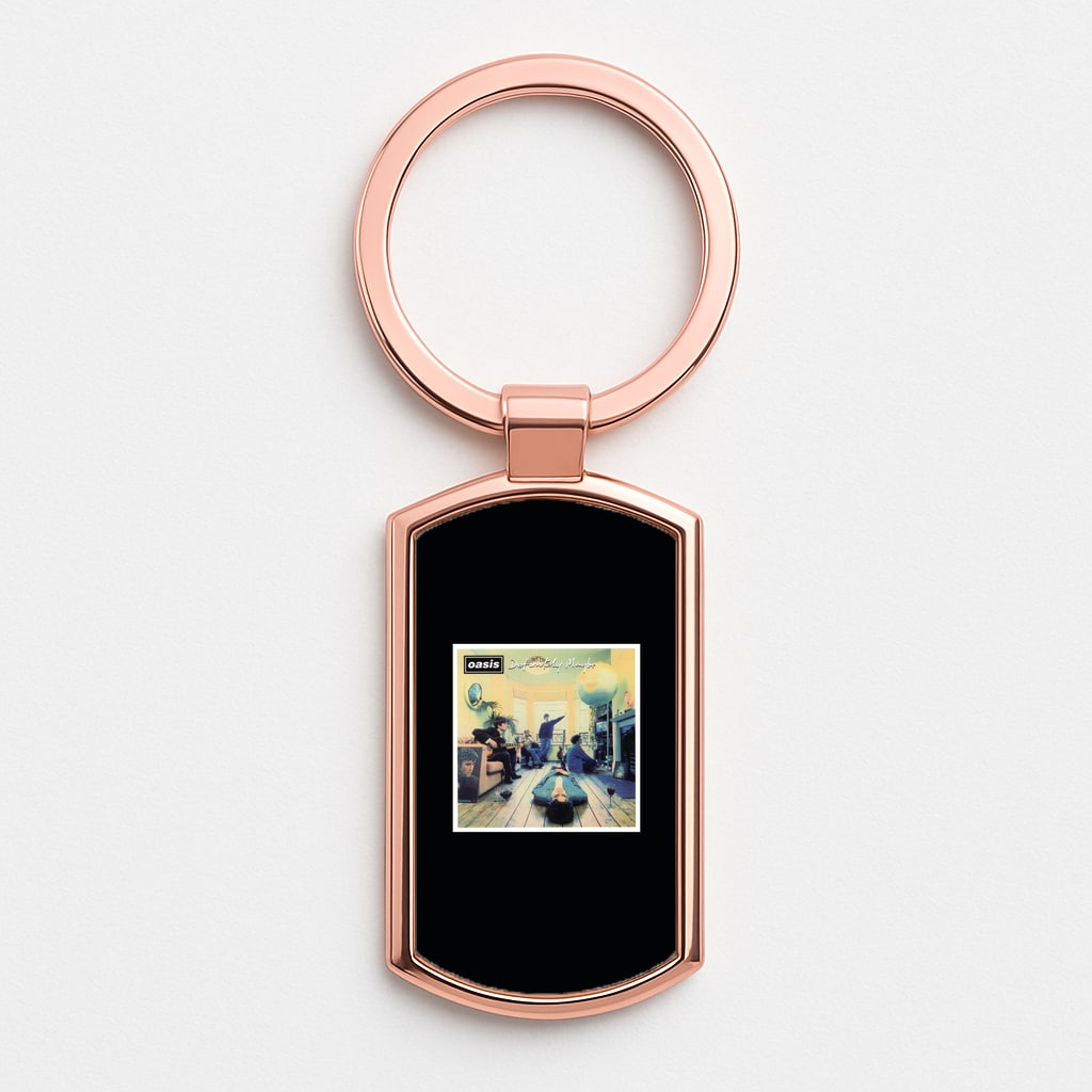 Definitely Maybe - Oasis Rose Gold Keyring