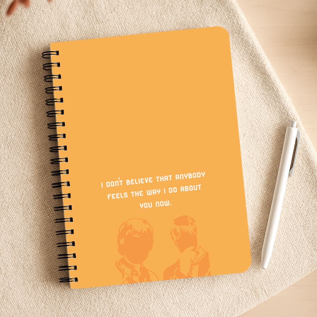 I Don't Believe That Anybody Notepad