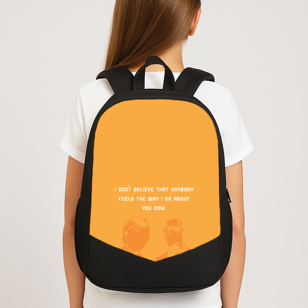 I Don't Believe That Anybody Large School Bag