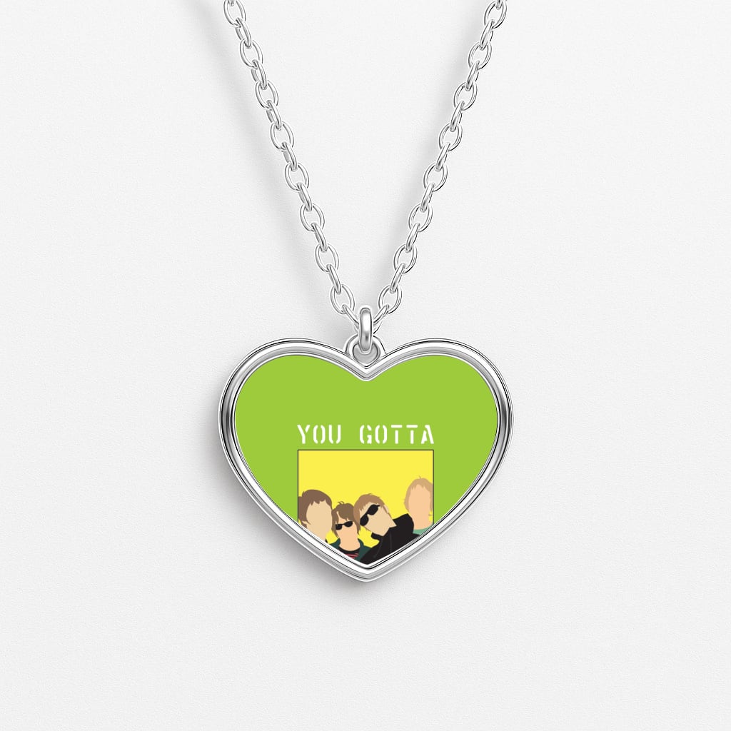 You Gotta Roll With It Heart Necklace