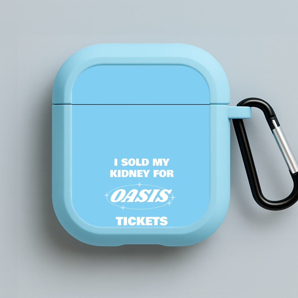 I Sold My Kidney For Tickets Blue AirPods Case