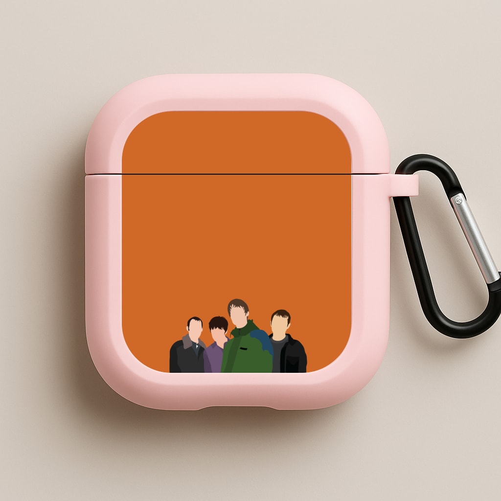 Rock Band Members Pink AirPods Case