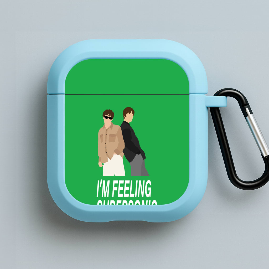 I'm Feeling Supersonic Blue AirPods Case