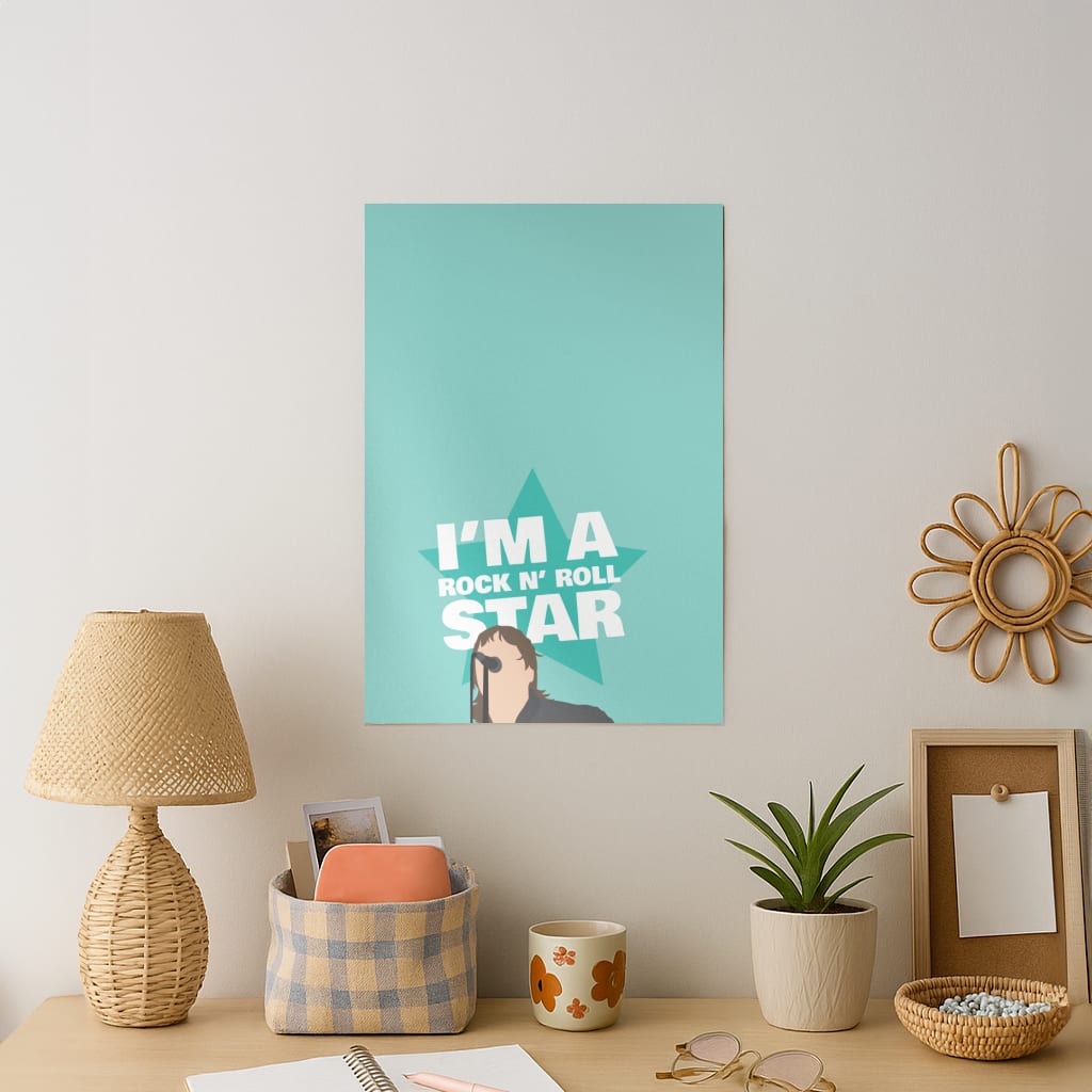I'm A Rock And Roll Star Art Print