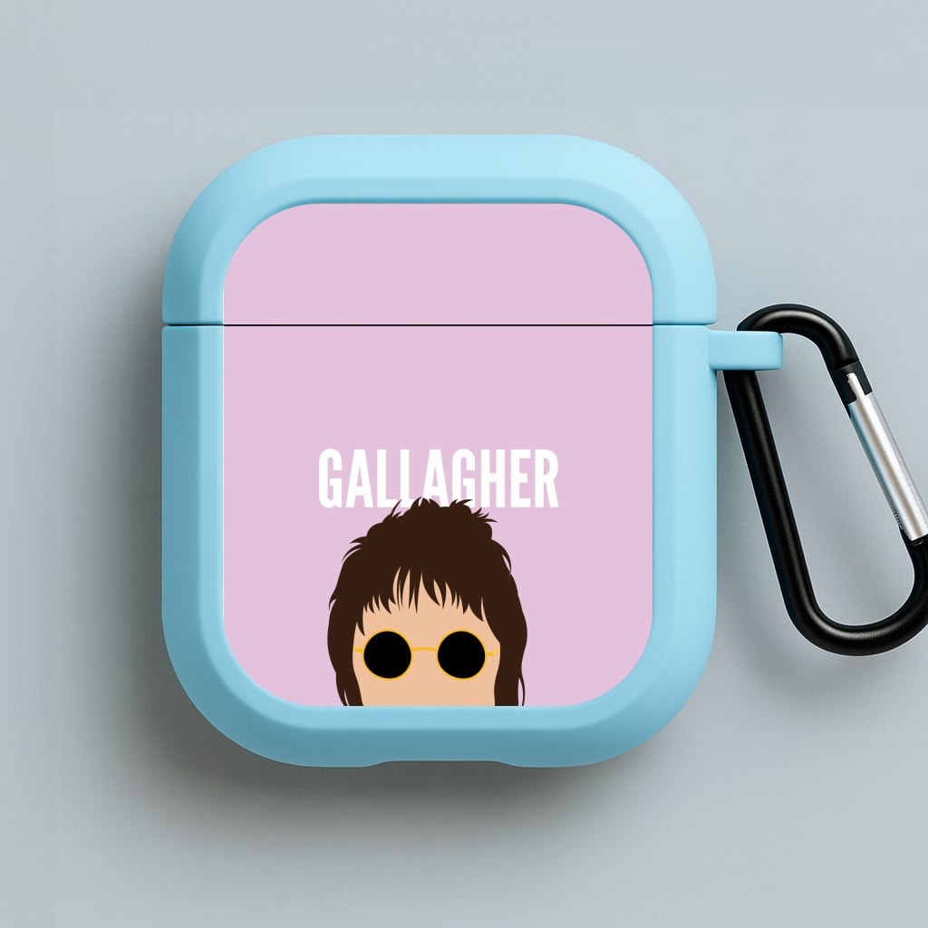 Rock Band Member Purple Blue AirPods Case