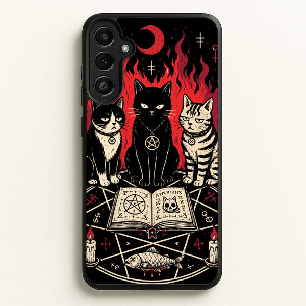 Occult Cat Coven Phone Case - Galaxy A36 / Standard