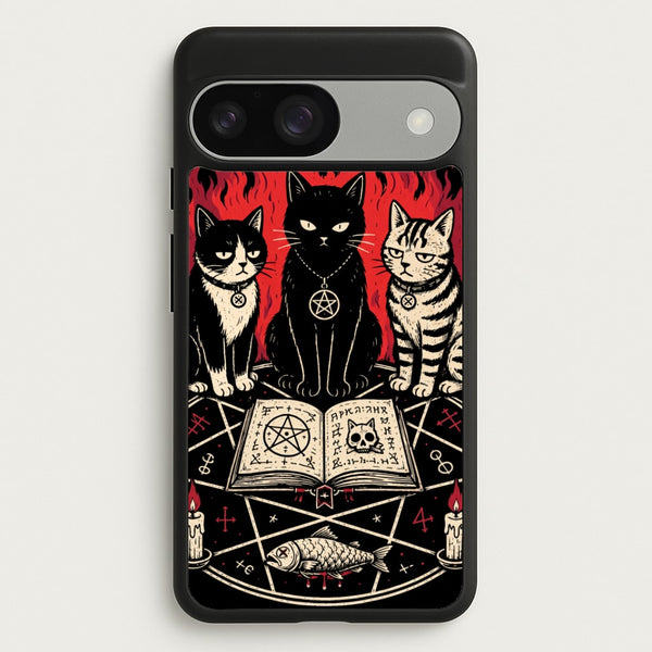 Occult Cat Coven Phone Case - Google Pixel 9 / 9 Pro / Standard